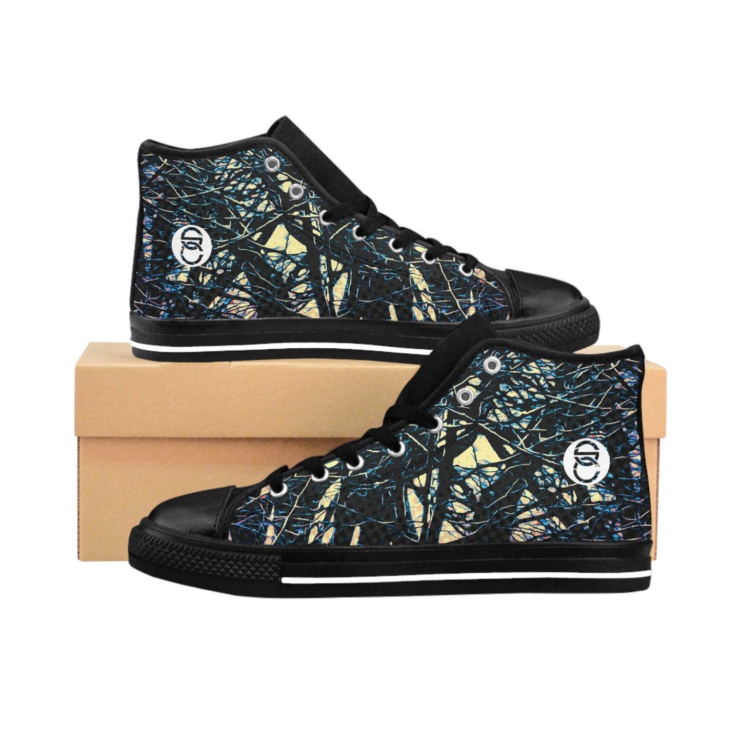 Yellow Sunrise Men's Classic Sneakers (LITE)